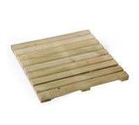 VERDELOOK - MATTONELLA MODULARE IN LEGNO IMPREGNATO PER PAVIMENTAZIONE DA ESTERNI 50X50X3,2 CM.