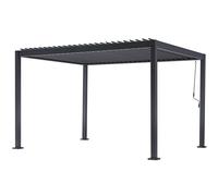 L'Arcolaio Pergola Bioclimatica Vulcano 3x4 m Antracite Alluminio