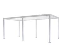 L'Arcolaio Pergola Bioclimatica Vulcano 3x6 m Bianco Alluminio