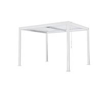 L'Arcolaio Pergola Bioclimatica Vulcano 4x4 m Bianco Alluminio