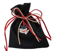 L'Arcolaio Sacchetto con Book 9 x 12 Cm Portaconfetti Laurea Nero 12 Pz