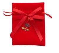 L'Arcolaio Sacchetto con Gufo 9 x 12 Cm Portaconfetti Laurea Rosso 12 Pz