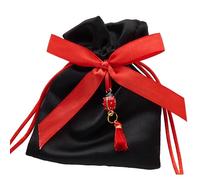 L'Arcolaio Sacchetto LadyBug 9x12 cm Laurea Nero - Bomboniera Elegante 12 Pz
