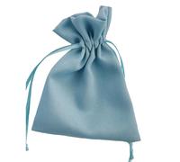 L'Arcolaio Sacchetto Tessuto 9x12 cm Portacanfetti Turchese - Bomboniera Elegante 12 Pz