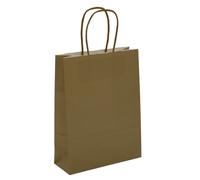 L'Arcolaio Shopper Kraft Oro Regali Natalizi 54X14X45 Cm Cf 10 Pz