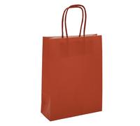 L'Arcolaio Shopper Kraft Rosso Regali Natalizi 36X12X41 Cm Cf 10 Pz