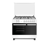 LAREL L90BT5EB CUCINA A GAS 90x60 5 FUOCHI FORNO ELETTRICO VENTILATO - BIANCA