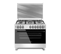 LAREL L90GX CUCINA A GAS 90x60 5 FUOCHI FORNO A GAS - INOX