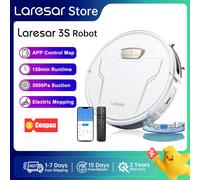 Laresar Evol 3S Robot Aspirapolvere 5000Pa Controllo APP Pianificazione Intelligente Senza Fili Lavaggio per Casa Tappeti Pulizia Peli di Animali Laresar Evol 3S