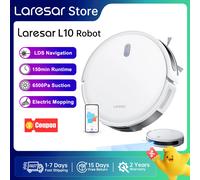 Laresar L10 SoF Robot Aspirapolvere e Lavapavimenti LiDAR, 6500Pa, 150min Senza Fili, Controllo APP, Pulizia Intelligente dei Pavimenti e Tappeti