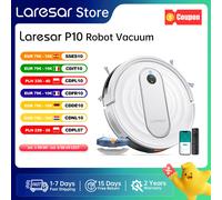 Laresar P10 Aspirapolvere Robot e Mop, Aspirazione 4500Pa, Controllo APP, Mappa Pianificata con Laresar P10