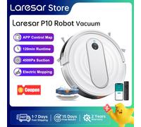 Laresar P10 Aspirapolvere Robot e Mop, Aspirazione 4500Pa, Controllo APP, Mappa Pianificata con Laresar P10