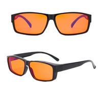 Larfraecy Occhiali anti luce blu per uomo e donna,Occhiali per il blocco della luce blu Occhiali anti-fatica e anti abbagliamento Occhiali Filtro Luce Blu per schermi, giochi,pc gaming (Rosso arancio)