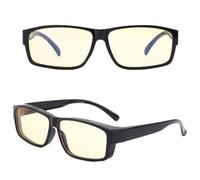 Larfraecy Occhiali anti luce blu per uomo e donna,Occhiali per il blocco della luce blu Occhiali anti-fatica e anti abbagliamento Occhiali Filtro Luce Blu per schermi, giochi,pc gaming (Giallo chiaro)