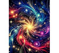 Larg Galaxy Composition Notebook: Plain Paper Journal with Inspirational Quotes on Every Page: Softcover 110-Page Motivational Notebook | Perfect for ... in Planning, at Work, at Home or Creativity
