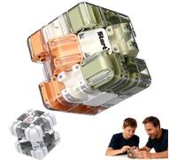 Large 3D Labyrinth Cube Puzzle, Magic Cube Maze Ball for Spatial Awareness Brain Training, Stress Relief & Logic Development, Educational Focus Game Gift for Adults Teens (B)