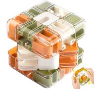 Large 3D Labyrinth Cube Puzzle, Sfida di Labirinto 3x3, Sfida Logica Cubo Puzzles Labirinto, Fidgets Gioco di Labirinto 3D con Pallina Rotante per Bambini e Adulti (B)