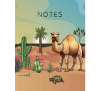 Large 8-1/2" x 11" Notebook and Journal with 125 lined pages for Writing, Note Taking, Journaling, or anything you choose. Beautiful cover design: Desert Landscape