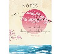 Large 8-1/2" x 11" Notebook and Journal with 125 lined pages for Writing, Note Taking, Journaling, or anything you choose. Beautiful cover design: Cherry Trees