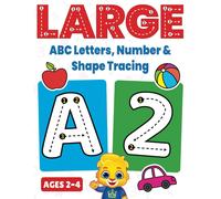 Large ABC Letters, Number & Shape Tracing: Jumbo Tracing Book For Toddlers & Pre