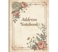 Large Address Book 8.5 x 11 | Vintage Style Contact Organizer with Alphabetical Pages for Names, Phone Numbers, Emails & Mailing Addresses