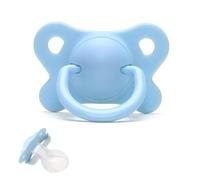 Large Adult Pacifier, Anti-Teething Silicone Nipples, Relieves Emotions and Anxiety(Blue)