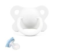 Large Adult Pacifier, Anti-Teething Silicone Nipples, Relieves Emotions and Anxiety(White)