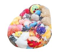Large Bean Bag Cover - Gray, Empty Waterproof Organizer, Plush Toy Storage Bag, Zippered Closure, Durable Oxford Fabric, Reinforced Handles | Doll, Kids Room, Dorm, Living Room, Daycare, Apartment, To