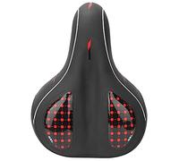 Large Bike Saddle, Mountain Bicycle Seat with Ergonomic Cushion and High Elastic Shock Absorbers, Soft PU Silicone Comfortable Cycling Saddle for Men and Women, 28 x 21 cm (Sella grande senza foro