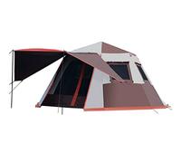 Large Camping Tents Automatic with Porch, 4-6 Man Person Instant Tent Pop Up Ultralight Dome Family Tent 4 Seasons Waterproof & Windproof Outdoor Camping Tent with Removable Outer Tarpaulin Vision