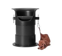 large capacity, Accessori for parti di Knock Box for fondi di caffè espresso con base antiscivolo rimovibile, contenitore for la raccolta dei fondi di caffè, nero,knock box