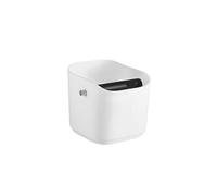 large capacity, Contenitore for caffè quadrato da 1,2 l, cuscinetti antiscivolo con barra rimovibile, accessori professionali for baristi domestici,knock box(White 1.2L)