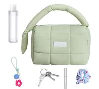 Large Capacity Cosmetic | Travel Makeup Organizer | Borsa cosmetica da donna, portatile per trucco organizzatore giornaliero da viaggio igienico da viaggio, multicolore, Green, riferimento alla