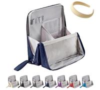 Large Capacity Oxford Cloth Standing Makeup Bag,Multi-purpose Waterproof Makeup Organizer,Portable Cosmetic Toiletry Bag