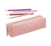 Large Capacity Pencil Case - Aesthetic Corduroy Stationery Bag | Solid Color Pen Pouch For Students | Big Storage For Pens, Rulers, Markers, And Art Supplies | Perfect Teen School Accessory And Desk O