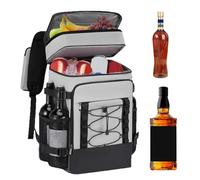 Large Capacity Portable Ice Chest Backpack, Backpack Cooler, Reusable Portable Soft Ice Box Tote Cooling Bag For Camping Travel Hiking Beach Picnic School Lunch Work Outdoor