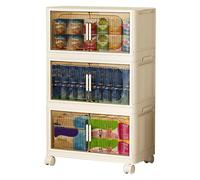 Large Capacity Storage, Double Door Bins, Foldable Container Case, Durable Material, Easy To Store, (15.55x10.47x8.9 Inches), Organizing Clothing