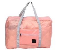 Large Capacity Waterproof Foldable Duffle Bag Travel Luggage Storage Bags Organizer (Roseate)