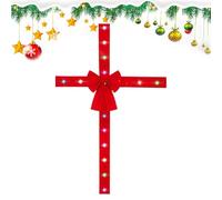 Large Christmas Bows - Christmas Door Bow, Red Topper Bows, Holiday Bowknots, Decorations for Front Porch for Wall Window Mantel Outdoor Cabinet Kitchen Living Room Office Weddings Party