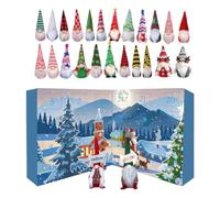 Large Christmas Gnome Countdown Calendar 2025, 24Pcs Christmas Gnomes Countdown Calendar (C)