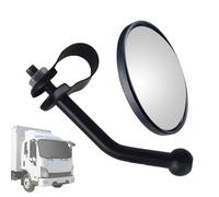 Large Circular Mirrors - ABS Steel Arm, Rearview Mirror, 360 Degree Rotatable | Easy Installation, Wide Curvature, Truck Mirror, Bus Mirrors, Reverse Assist, Safety Driving, Adjustable Clip Mount