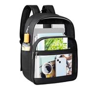 Large Clear Backpack - PVC 43x32x19cm 17x12.5x7.5in 550g, Transparent