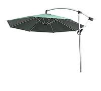 Large Commercial Garden Outdoor Terrace Umbrella with 8 Ribs Alloy Banana Umbrella 9.84 Feet Beach Terrace