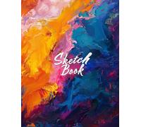 Large Drawing Pad: Bold Paint Stroke Abstract Flow: Sketch Book Journal Smooth White Paper 8.5" X 11" - 120 Pages Blank Paper (Premium Artistic Cover Vol. 8) Sketchbook for Painting