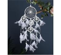 Large Dream Catchers For Girls Room Decor Boho Moon Dream Catcher Wall Decor Hanging Ornament For Living Room Dorm Decor Hippie Gifts Wedding Decoration(D)
