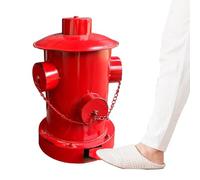 Large Fire Hydrant Trash Can - Pedal Operated Dustbin Lid Multi Space Use | Decorative High Capacity Container with Easy Open Foot Pedal, Practical Waste Holder for Outdoor Car Office Home Bedroom