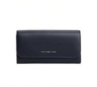Large Flag Flap Over Women's Wallet Navy TUColore unicoPoliuretano