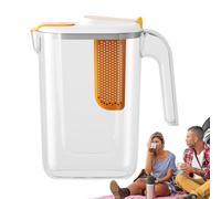 Large Fruit Infusers Pitcher | 2600ml Heat-Resistant Infused Water Container | INFSION Drink Maker For Hot Cold Beverages, Iced Tea, Fruits Juice, Detox Drinks, Refreshing Flavor Infuser For Home Out