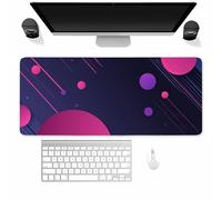 Large Gaming Mouse Mat Geometric Circle, mouse Pad 1200x600mm, Computer Keyboard Mousepad Extended Desk Mat, Soft Smooth Surface and Anti-Slip Rubber Base for Office/gaming