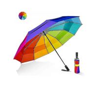 Large Golf Umbrella Windproof - Oversized 54inch Double Layer 10ribs Folding Travel Umbrella Compact Auto Open Close for Rain Women/men Ssm
